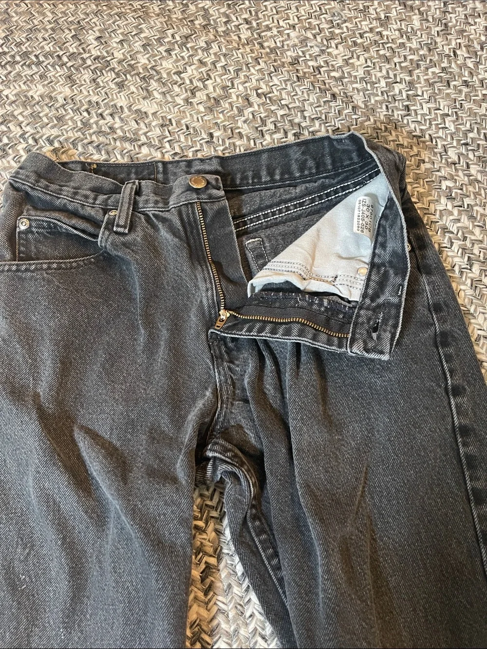 Wrangler Men's Black Straight Jeans